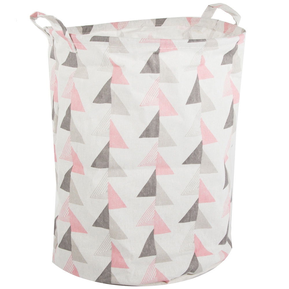 Hopfällbar tvättkorg 45 L rund Ø35x40 cm med bärhandtag