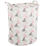 Hopfällbar tvättkorg 45 L rund Ø35x40 cm med bärhandtag