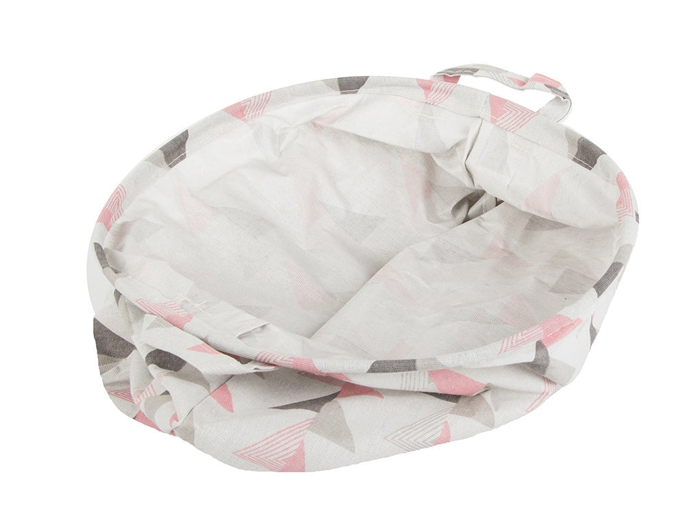 Hopfällbar tvättkorg 45 L rund Ø35x40 cm med bärhandtag