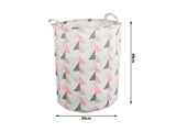 Hopfällbar tvättkorg 45 L rund Ø35x40 cm med bärhandtag
