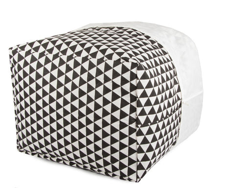 Hopfällbar tvättkorg 90 L rektangulär med lock och snörstängning 45x50x40 cm