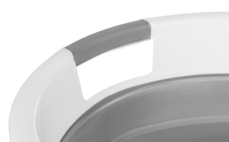 Hopfällbar tvättskål 25L med handtag, PP/TPE, höjd 6-24 cm