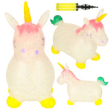 Hoppande ponny gummihäst unicorn 60 cm med pump max 25 kg