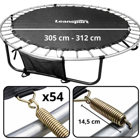 Hopprep till trampolin 10FT 305-312 cm, 54 fjäderhållare