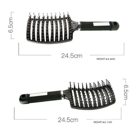 Hårborste/kam set 2-pack för utredning, vått/torrt hår, slumpfärg