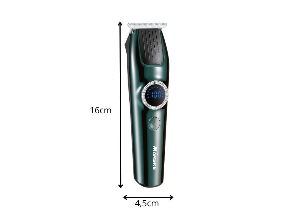 Hårklippare/rakapparat USB-C sladdlös 4 kammar 1-4 mm grön/svart