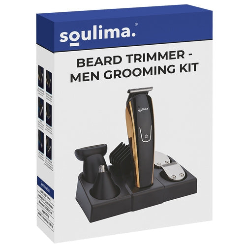 Hårtrimmer multitrimmer 5-i-1 med näs/örontrimmer & rakhuvud