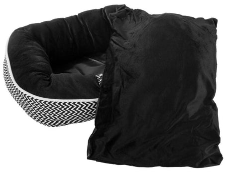 Hundbädd M 50 x 45 x 10 cm med löstagbar kudde halkfri