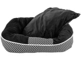 Hundbädd M 50 x 45 x 10 cm med löstagbar kudde halkfri