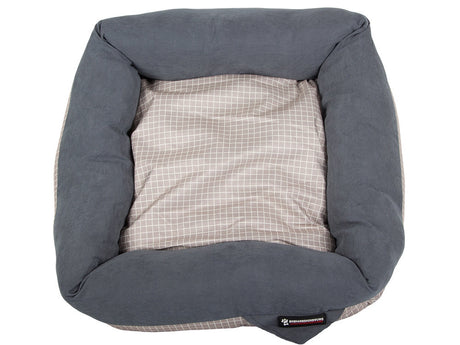 Hundbädd/kattbädd med hög kant och kudde 58x58x13 cm