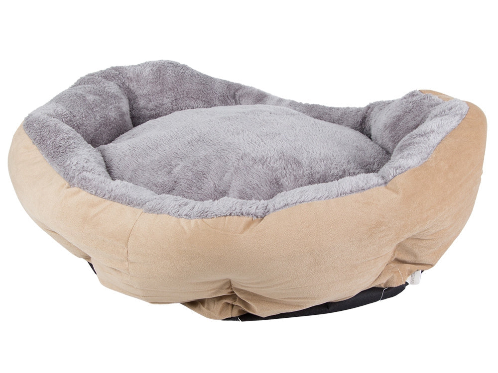 Hundbädd med avtagbar dyna 60x55x15 cm för medelstor hund