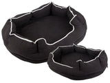 Hundbädd med kudde 60x70 cm oval med upphöjda kanter
