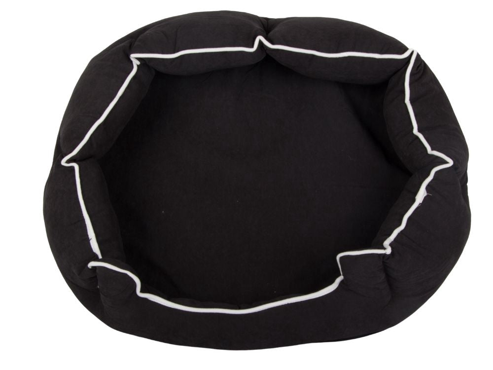 Hundbädd med kudde 60x70 cm oval med upphöjda kanter