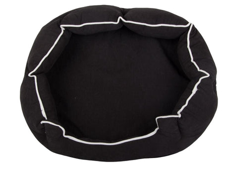 Hundbädd med kudde 60x70 cm oval med upphöjda kanter