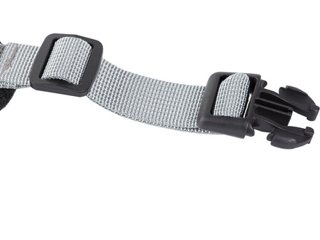 Hundsele S med reflex och avtagbart koppel 150 cm grå