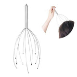 Huvudkliare huvudmassageapparat i rostfritt stål 24 cm silver