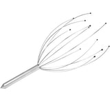 Huvudkliare huvudmassageapparat i rostfritt stål 24 cm silver