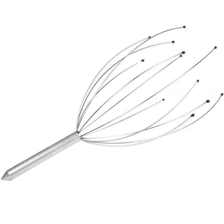 Huvudkliare huvudmassageapparat i rostfritt stål 24 cm silver