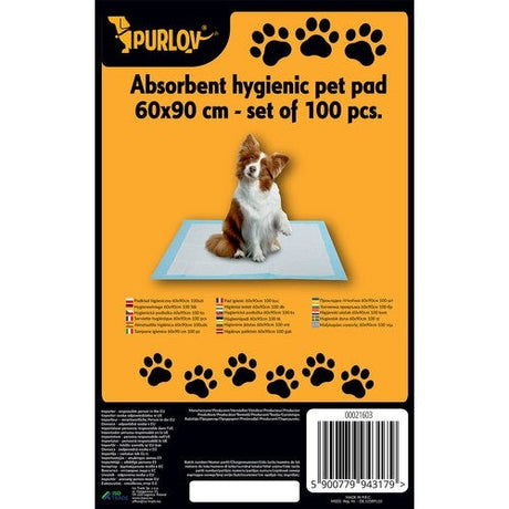Hygienunderlag 60x90 cm 100-pack + soppåsar 30 st för hund/katt