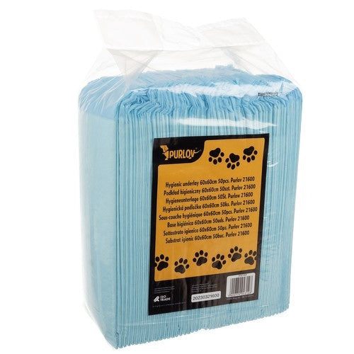 Hygienunderlag hund 60x60 cm vattentäta 50-pack + bajspåsar 30 st