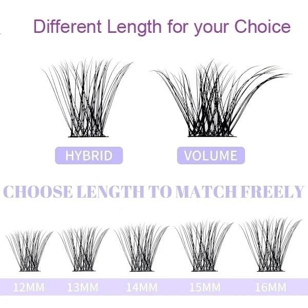 Individuella Lösögonfransar - Natural Look Volume Lash - 40 st