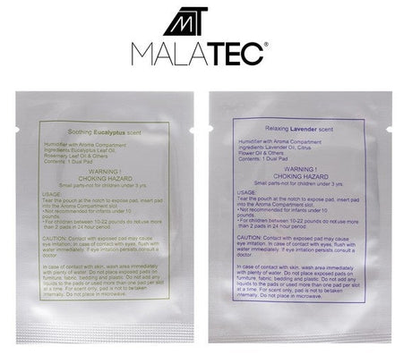 Insatser till luftfuktare aromaterapi 2-pack lavendel & eukalyptus 3,5/4 cm