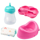 Interaktiv babydocka 35 cm med kissfunktion, potta, napp och flaska