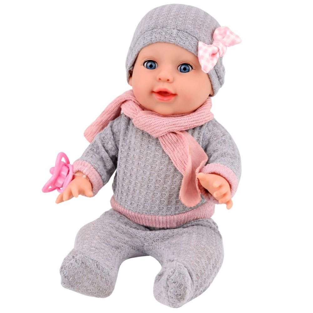 Interaktiv babydocka 35 cm med kissfunktion, potta, napp och flaska