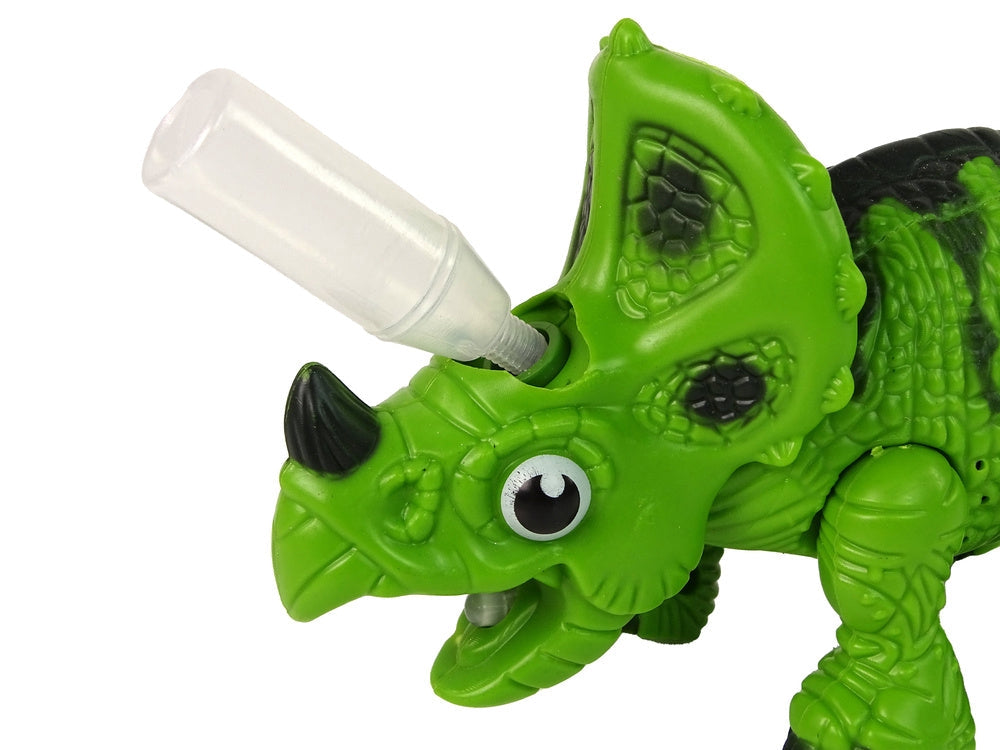 Interaktiv dinosaurie Triceratops 17 cm med ånga och ljud, från 3 år