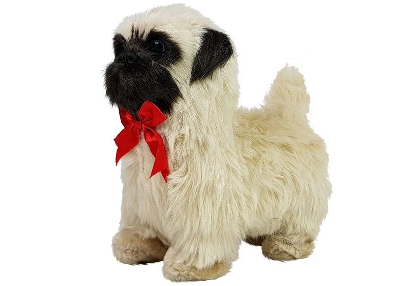 Interaktiv leksakshund pug 21 cm med ljud och rörelse, 3+ år