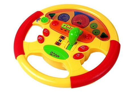 Interaktiv leksaksratt för barn med ljud och ljus, melodier och horn