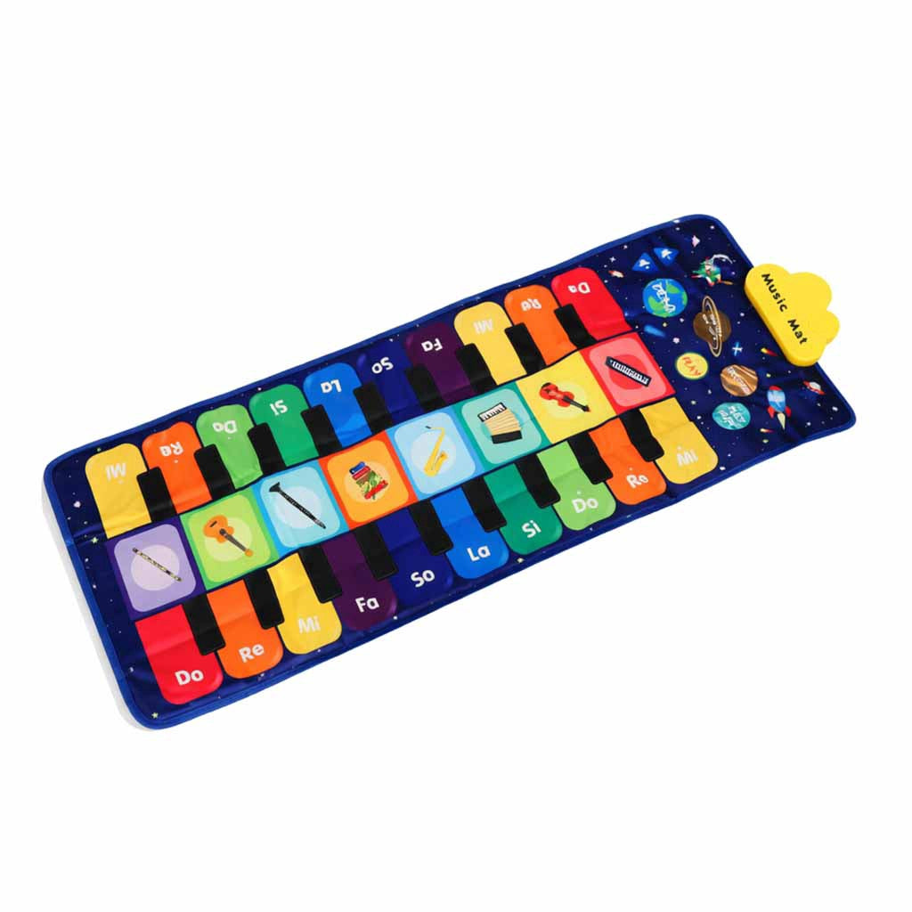 Interaktiv musikdansmatta för barn med 8 instrument och 10 melodier