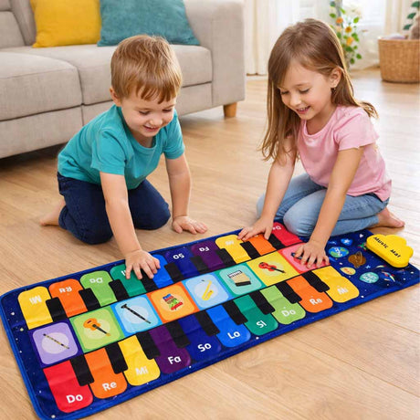 Interaktiv musikdansmatta för barn med 8 instrument och 10 melodier