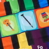Interaktiv musikdansmatta för barn med 8 instrument och 10 melodier