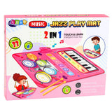 Interaktiv musikkmatta piano & trummor 80x50 cm, 33 ljud