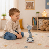 Interaktiv plyschkatt 31 cm med musik, ljud och upprepningsfunktion