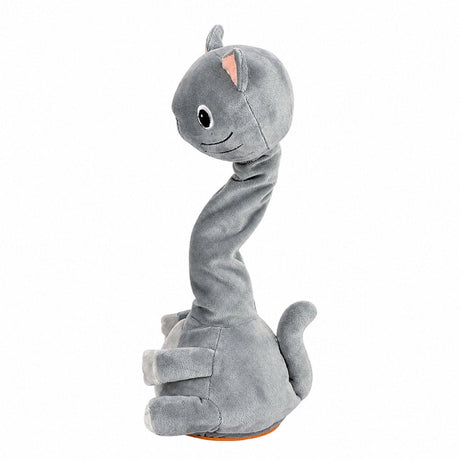 Interaktiv plyschkatt 31 cm med musik, ljud och upprepningsfunktion