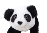 Interaktiv plyschpanda 18 cm med transportväska, batteridriven (2xAA)