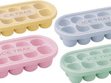 Isbitsform med lock 12 fack plast/silikon 19x8x3,5 cm