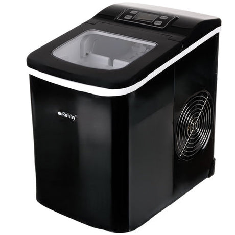 Ismaskin 12 kg/dygn 2 l 6 min LCD timer självrengöring svart