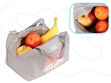 Isolerad lunchväska för snacks i polyester, rävmotiv 21,5x14,5x15,5 cm