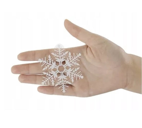 Julfönsterklistermärken PVC 7,5 cm statiska utan lim set