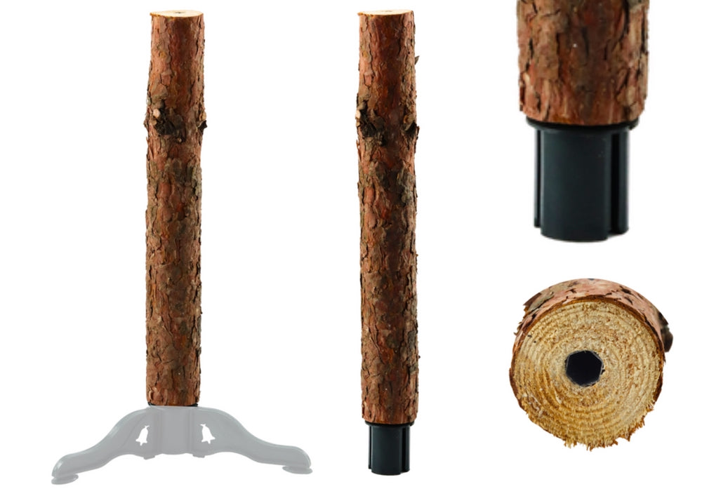 Julgransfot i trä 62 cm för stam 8-12 cm, 4 ben