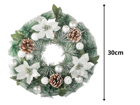 Julkrans med kottar 30 cm