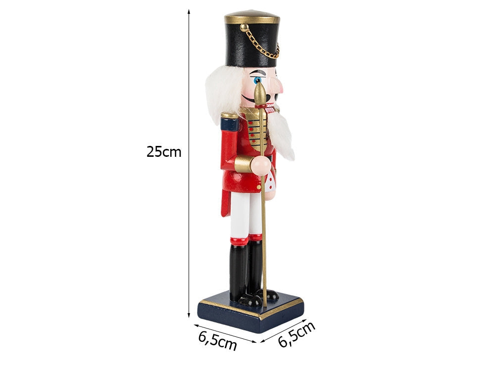Julnötknäppare soldat i trä 35 cm handmålad