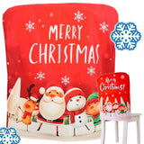 Julstolsöverdrag polyester 58x48 cm 1-pack mönster slumpmässigt