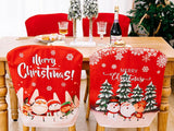 Julstolsöverdrag polyester 58x48 cm 1-pack mönster slumpmässigt