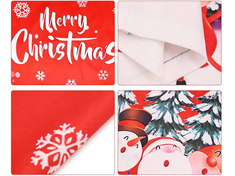 Julstolsöverdrag polyester 58x48 cm 1-pack mönster slumpmässigt