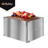 Justerbar bakform utan botten rostfritt stål 15 cm 20-38x24-45 cm