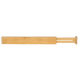Justerbar lådorganisatör i bambu 4-pack teleskopiska avdelare 42-56 cm